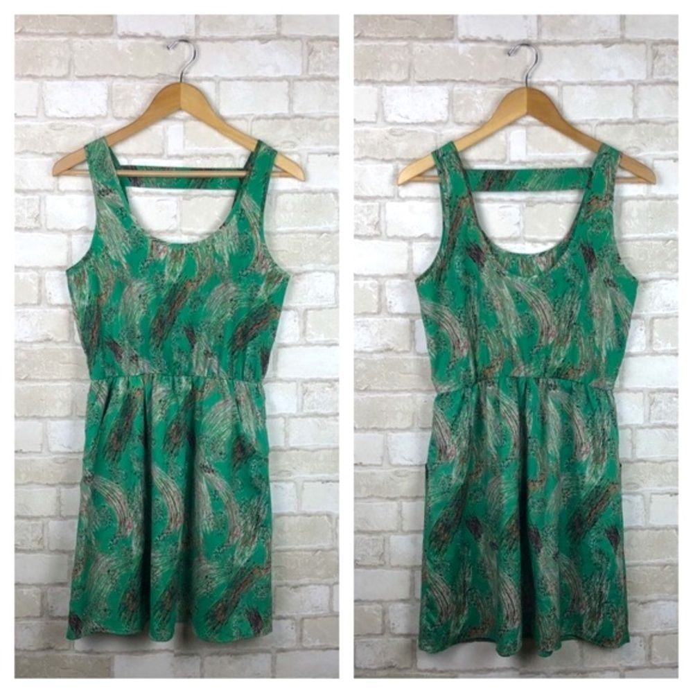 Lush Green Sleeveless Dress Size M